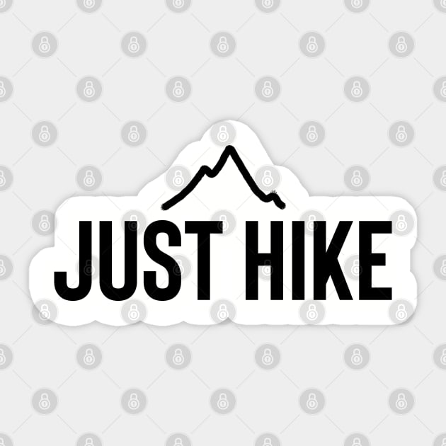 Just Hike T-shirt Sticker by Harryvm